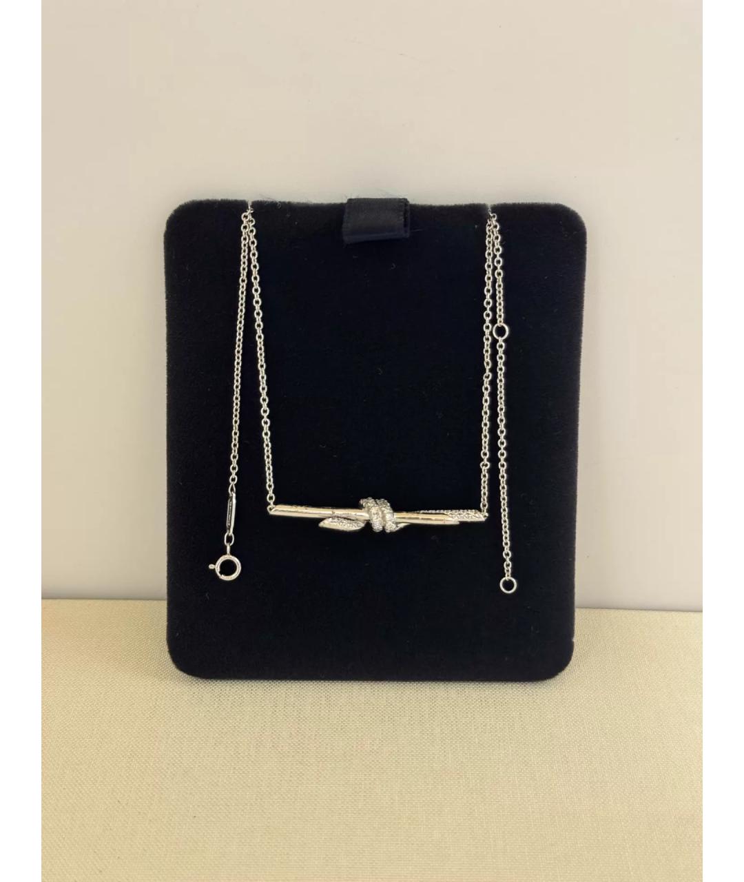 TIFFANY&CO Серебряная цепочка из белого золота, фото 8