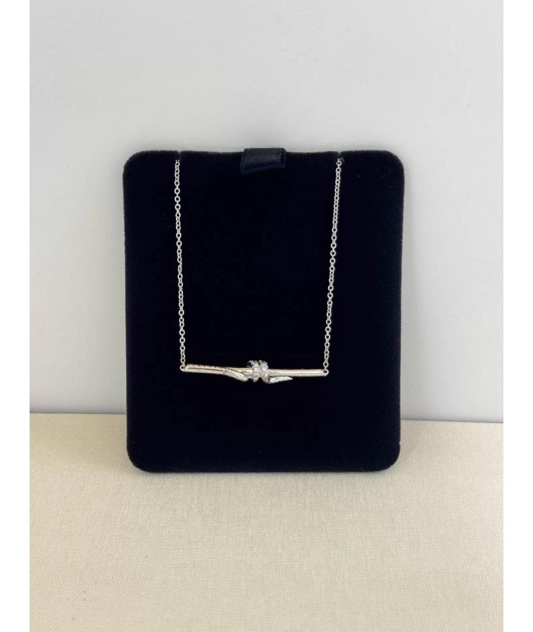 TIFFANY&CO Серебряная цепочка из белого золота, фото 3
