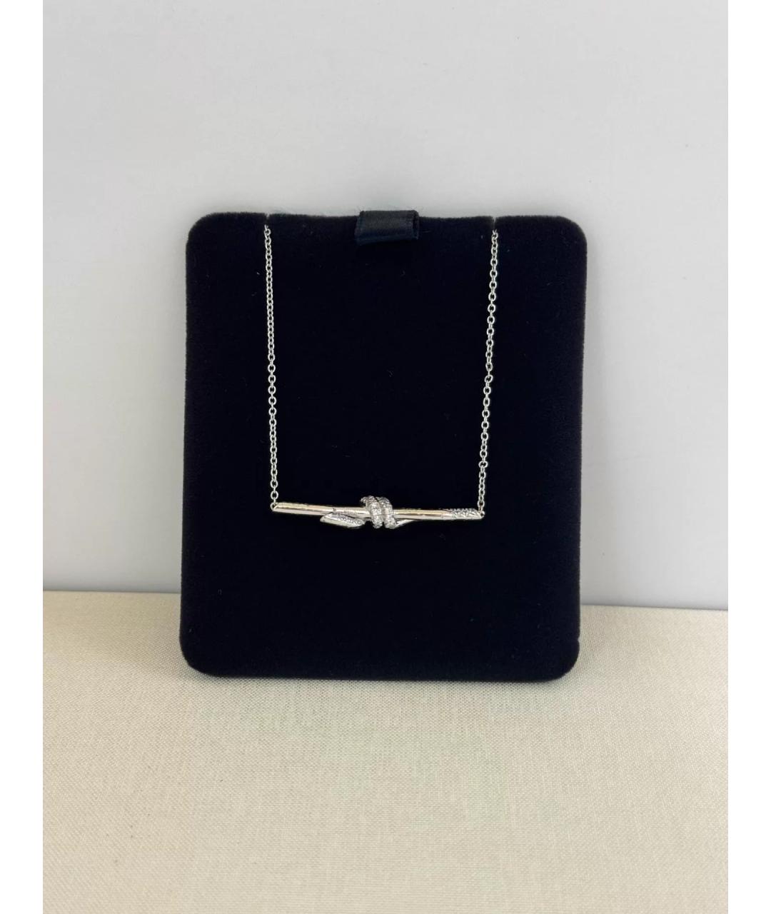 TIFFANY&CO Серебряная цепочка из белого золота, фото 2
