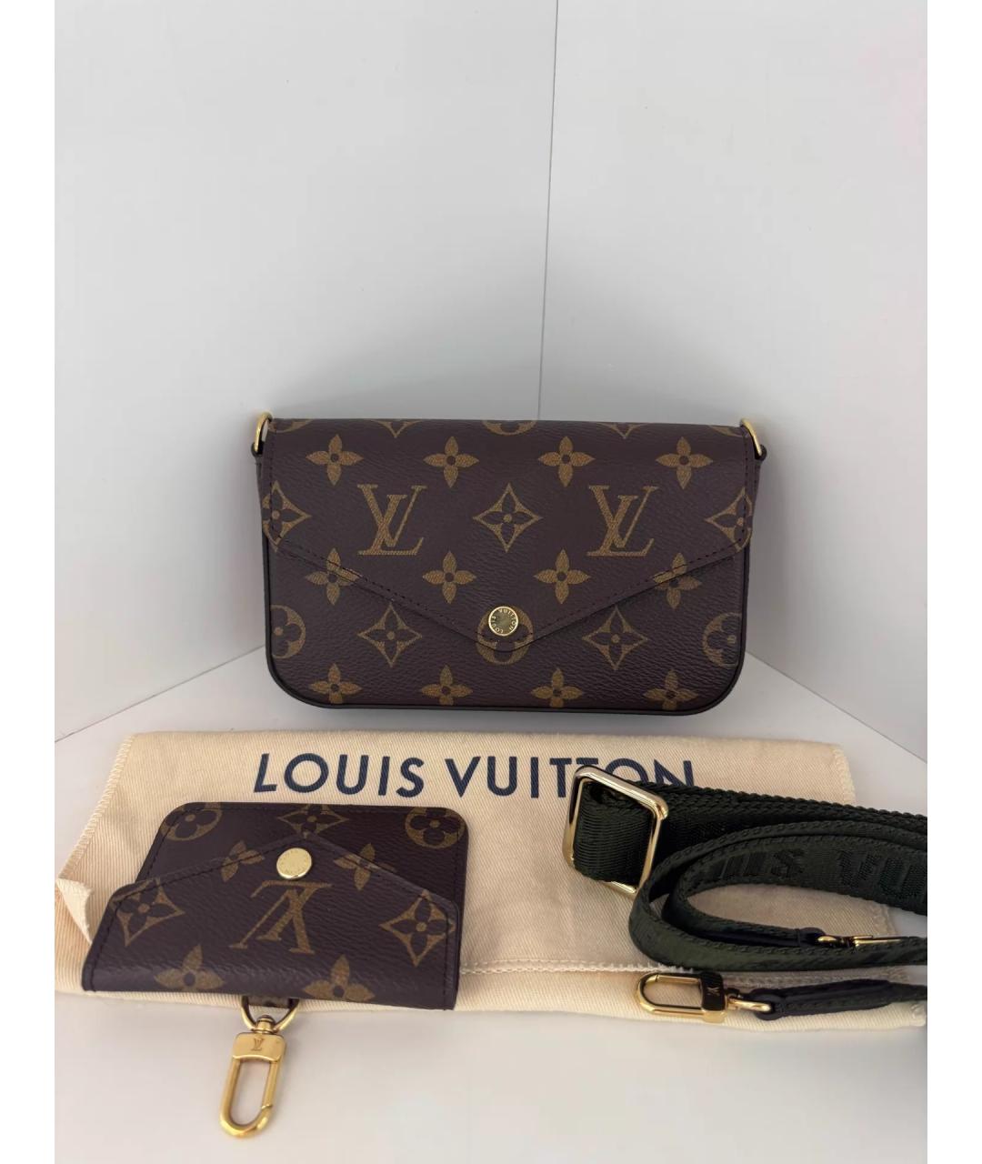 LOUIS VUITTON Коричневая сумка через плечо, фото 2