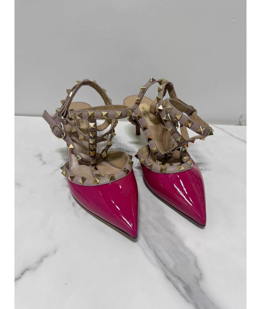 VALENTINO Фуксия туфли из лакированной кожи, фото 4