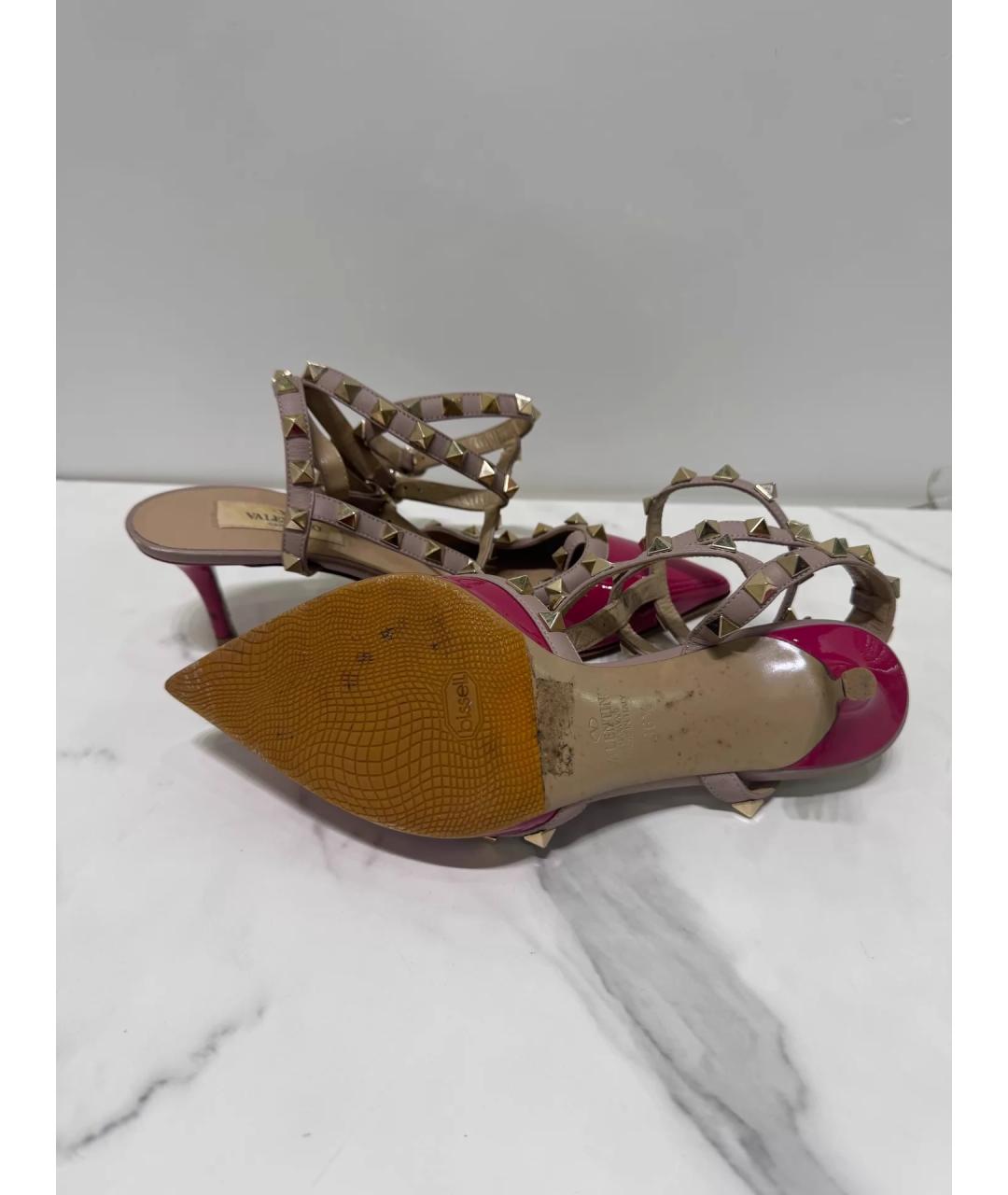 VALENTINO Фуксия туфли из лакированной кожи, фото 5