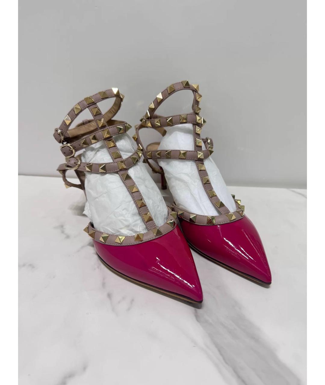 VALENTINO Фуксия туфли из лакированной кожи, фото 3