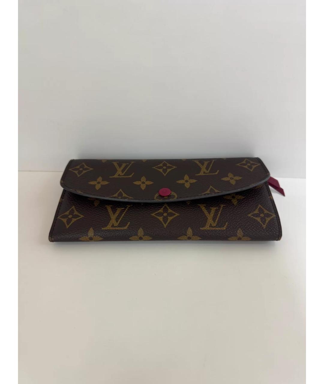 LOUIS VUITTON Коричневый кошелек, фото 3