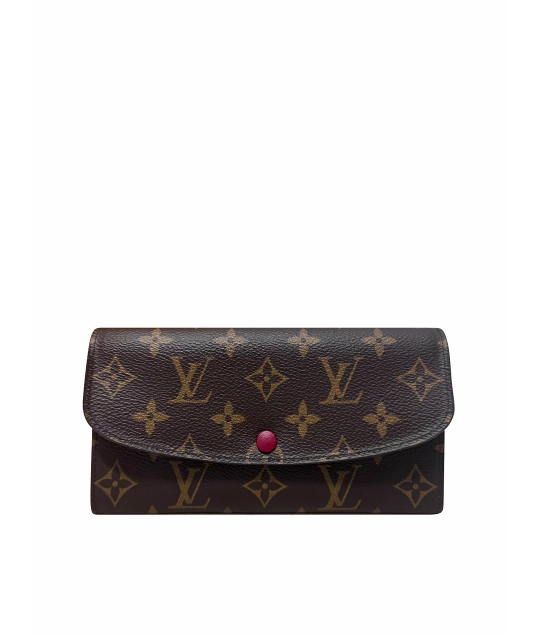 LOUIS VUITTON Коричневый кошелек, фото 4