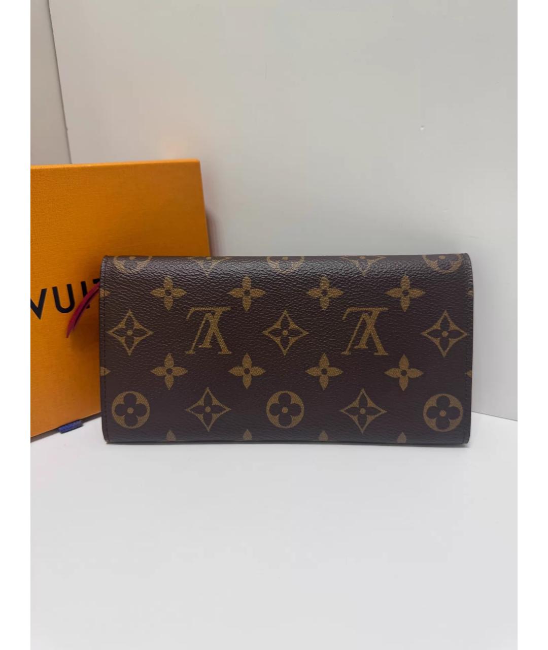 LOUIS VUITTON Коричневый кошелек, фото 2