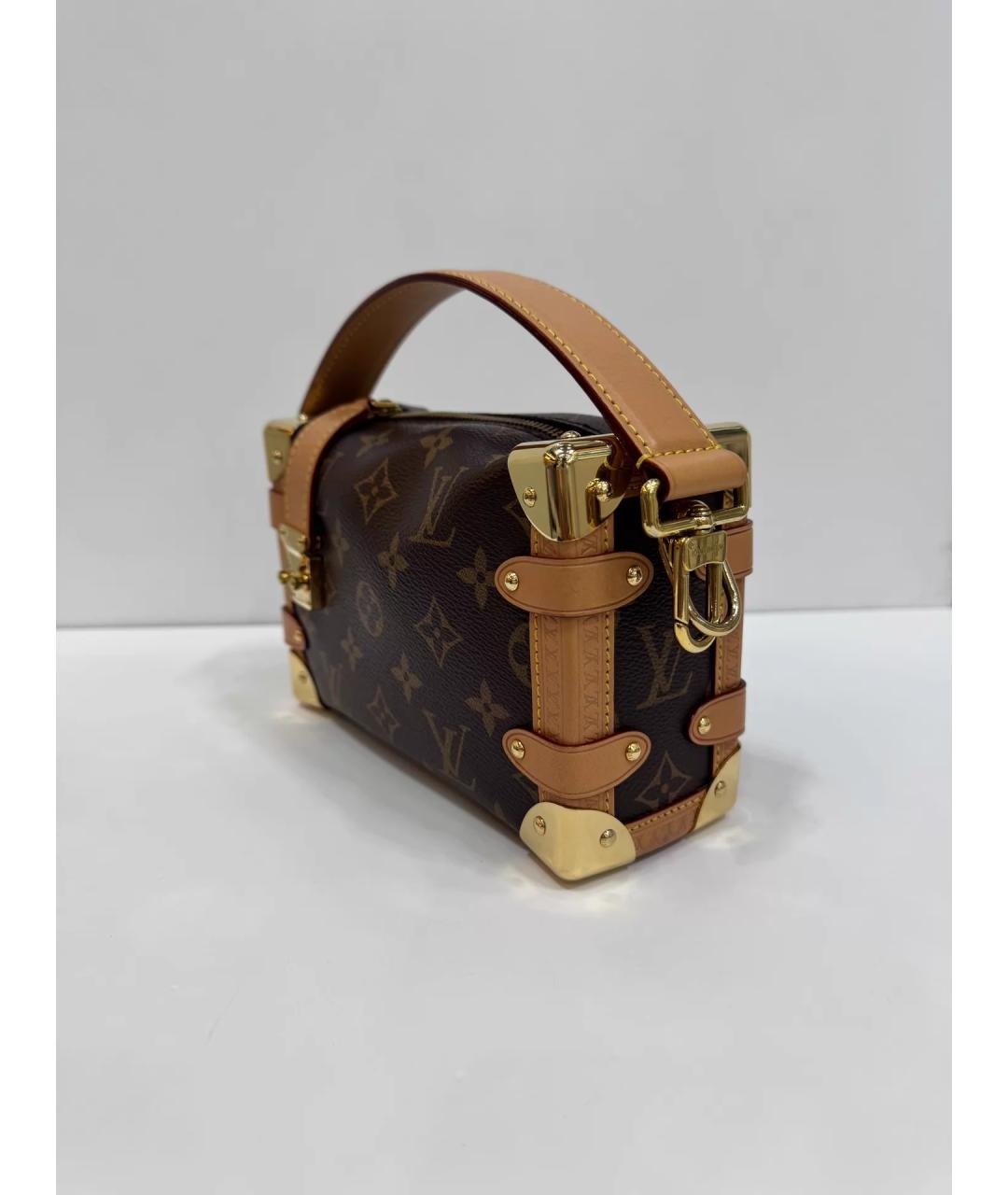 LOUIS VUITTON Коричневая сумка с короткими ручками, фото 3