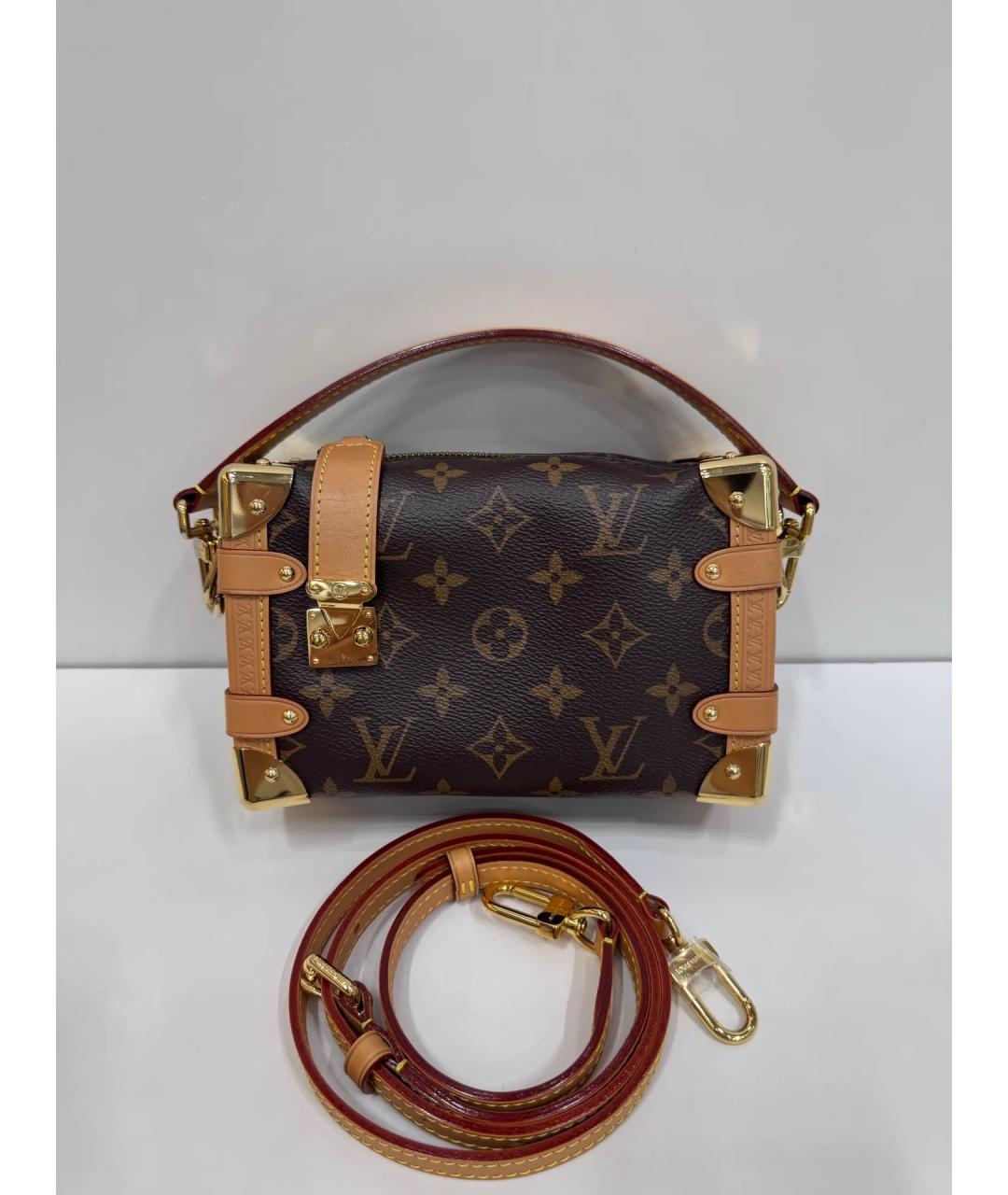 LOUIS VUITTON Коричневая сумка с короткими ручками, фото 2