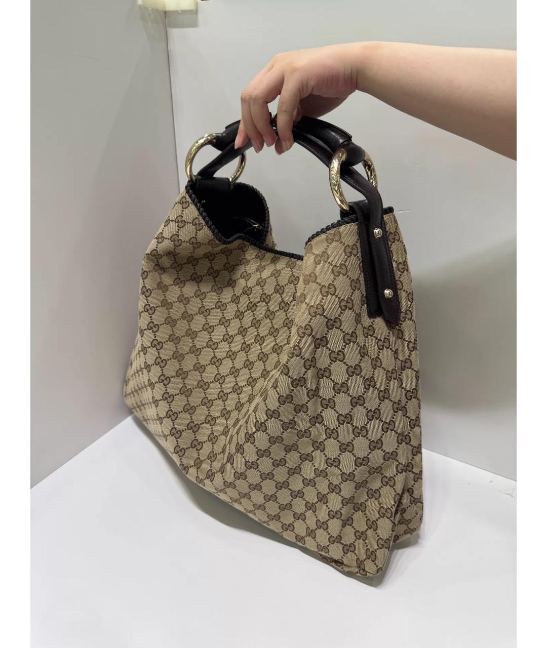 GUCCI Бежевая сумка тоут, фото 3
