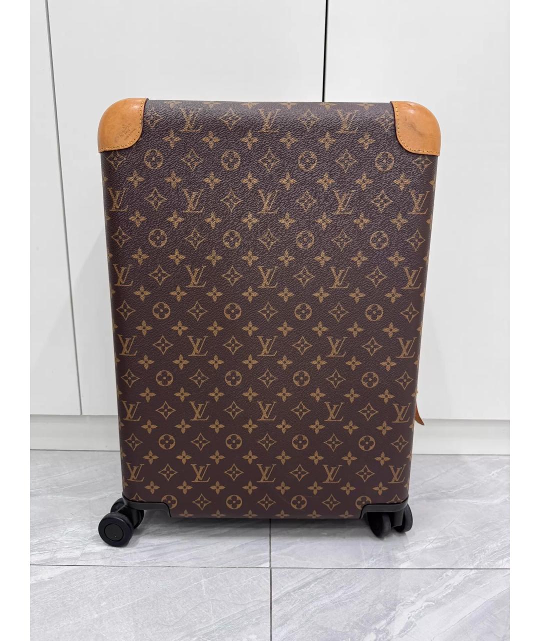 LOUIS VUITTON Коричневый чемодан, фото 7