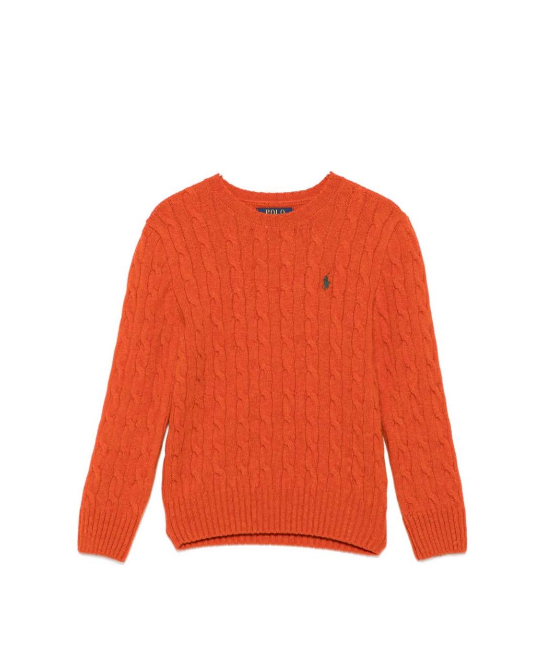 POLO RALPH LAUREN Оранжевый шерстяной джемпер / свитер, фото 1