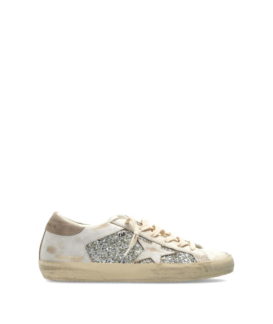 GOLDEN GOOSE Белые кожаные кеды, фото 1