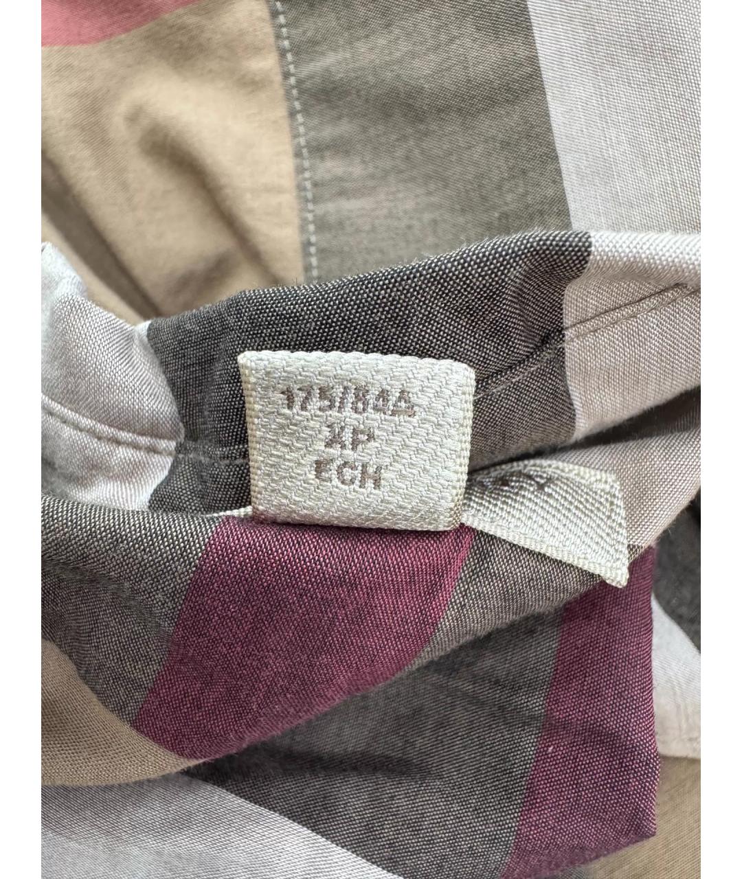 BURBERRY Мульти хлопковая рубашка, фото 4
