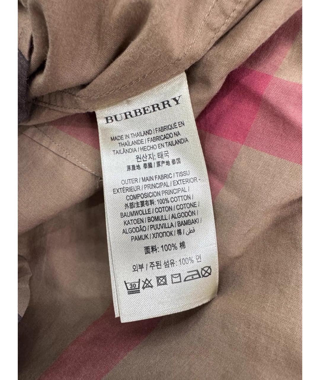 BURBERRY Мульти хлопковая рубашка, фото 5
