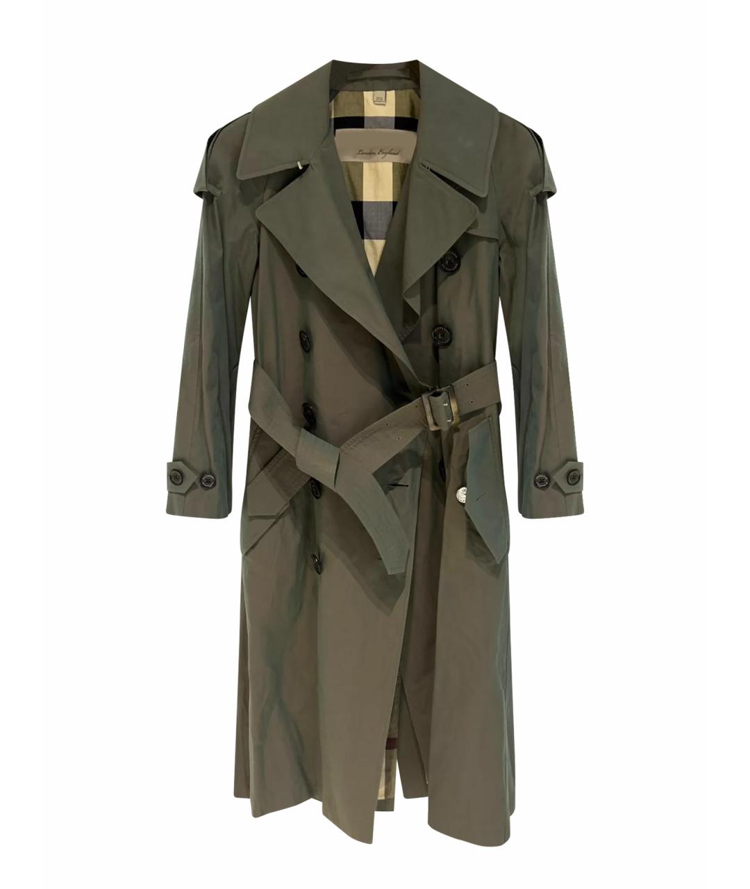 BURBERRY Зеленый тренч/плащ, фото 1