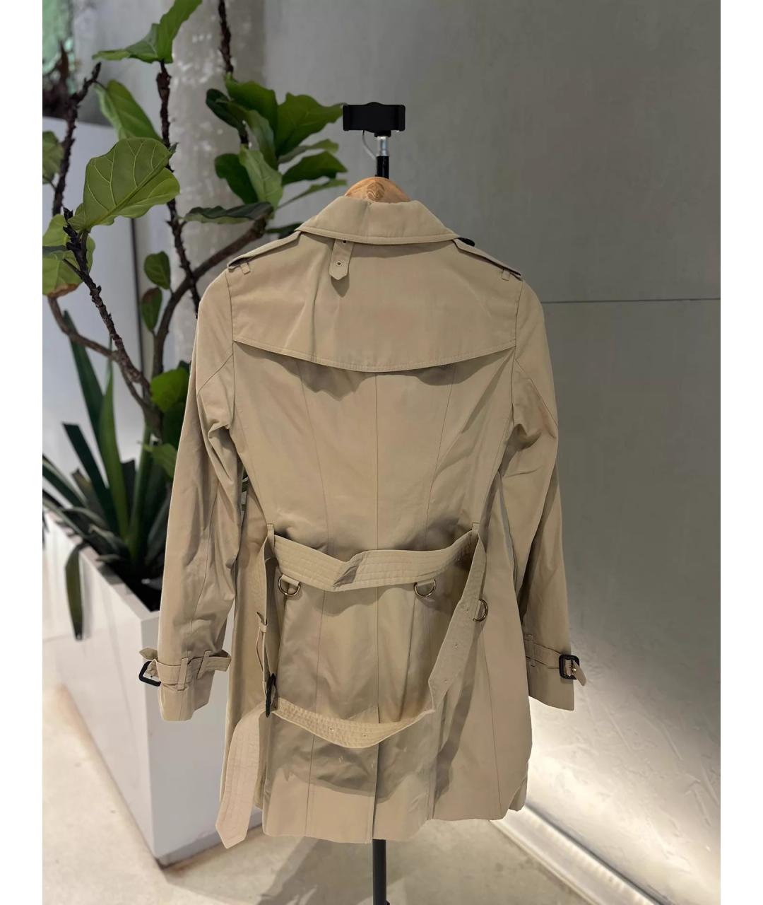 BURBERRY Бежевое пальто, фото 2