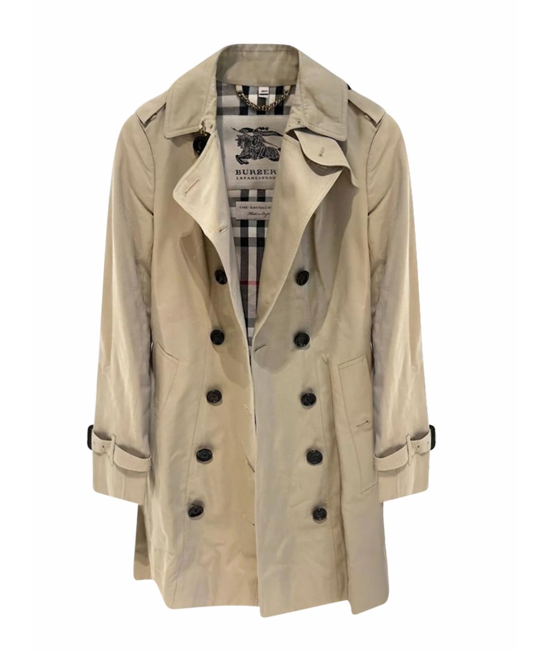 BURBERRY Бежевое пальто, фото 1
