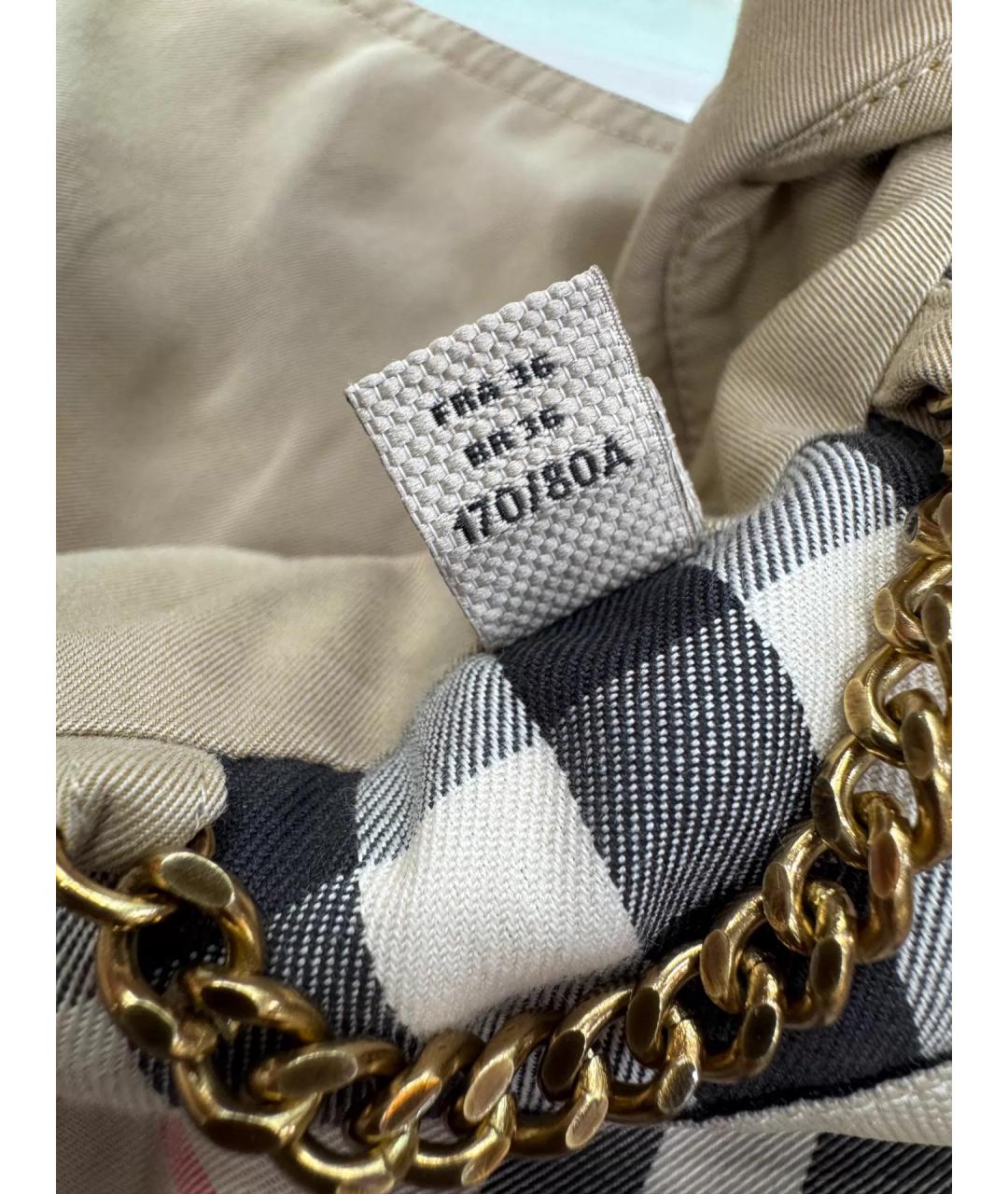 BURBERRY Бежевое пальто, фото 4