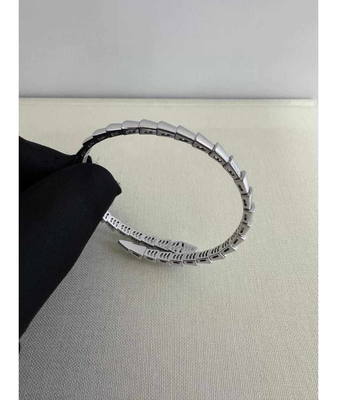 BVLGARI Серебряный браслет из белого золота, фото 3