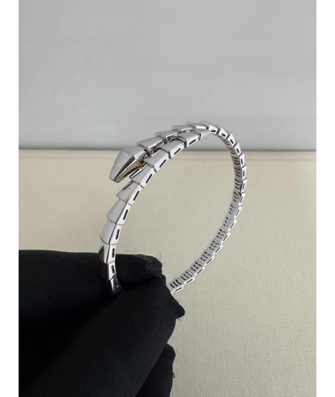 BVLGARI Серебряный браслет из белого золота, фото 5