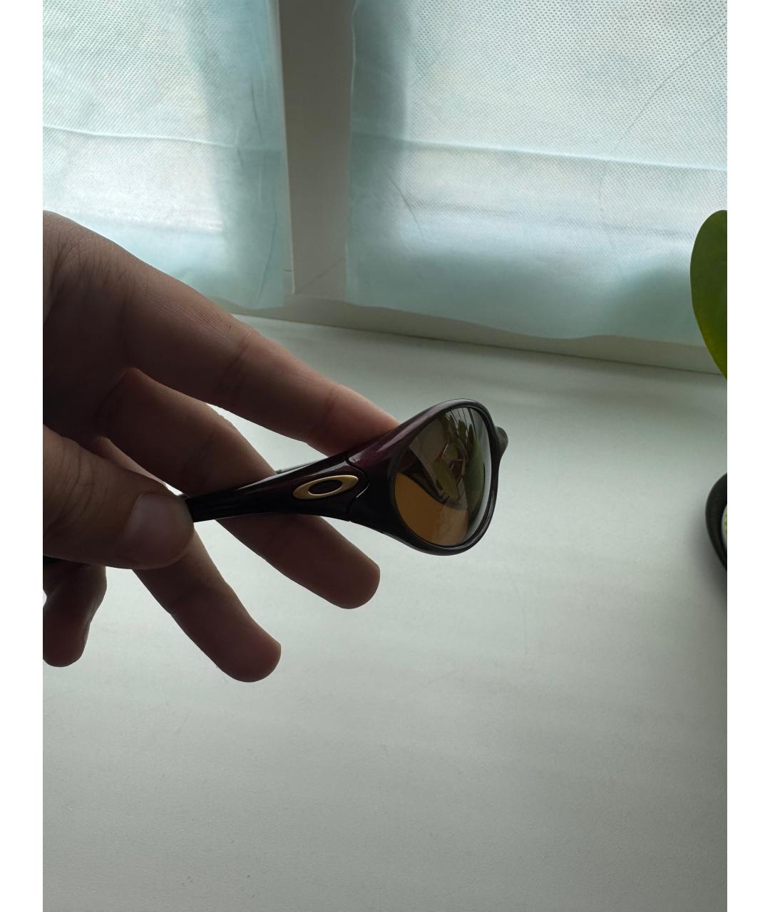OAKLEY Бордовые пластиковые солнцезащитные очки, фото 3