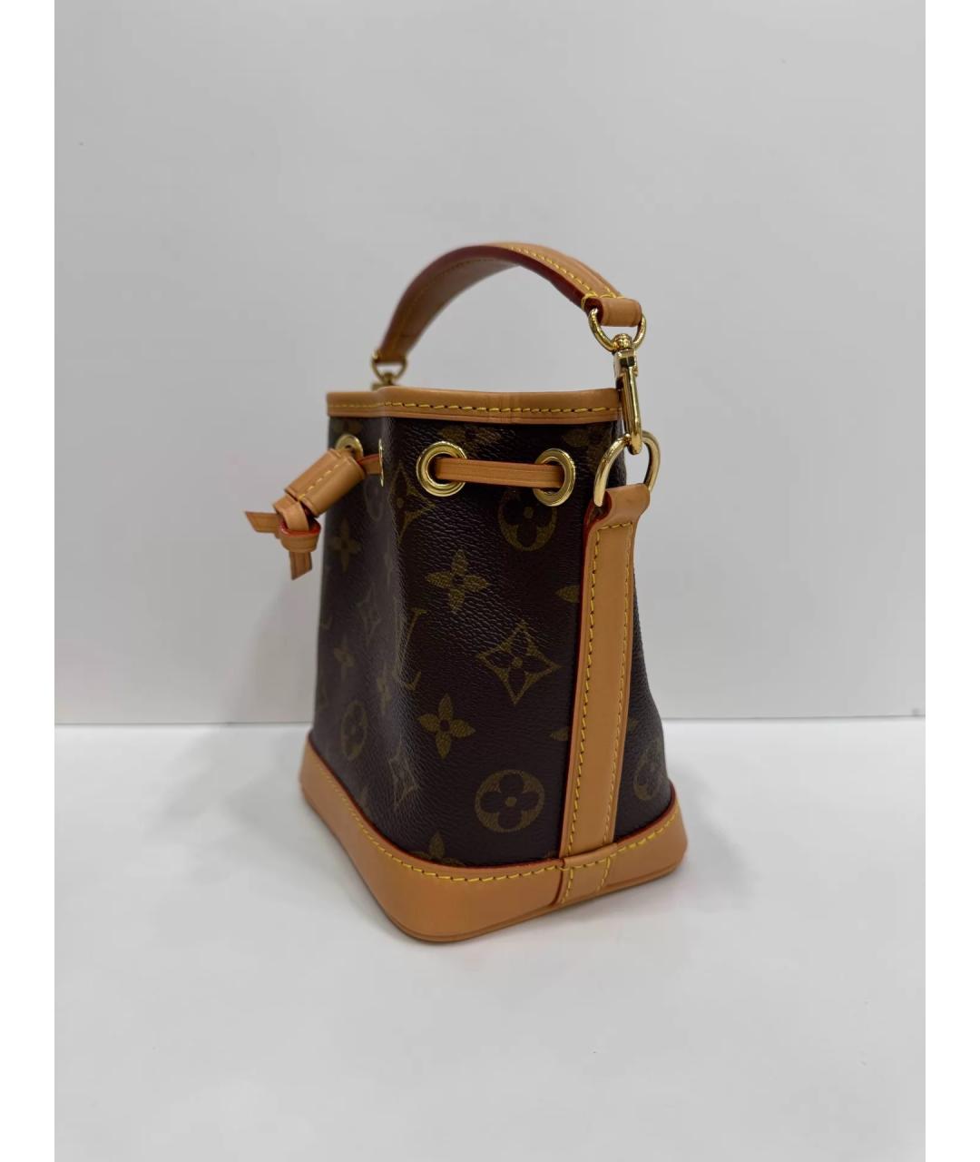 LOUIS VUITTON Коричневая сумка с короткими ручками, фото 3