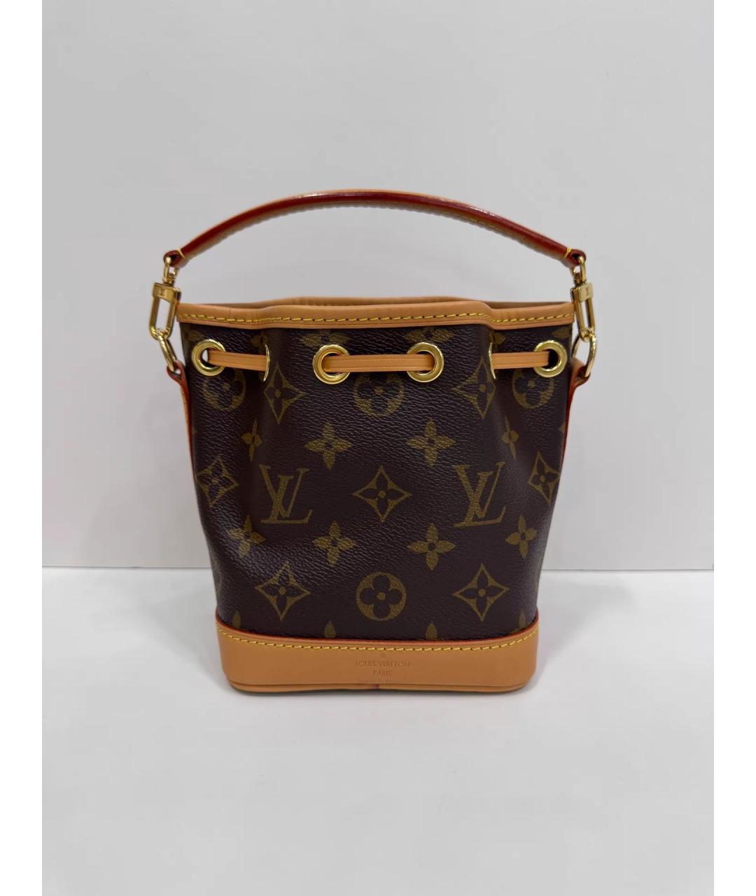 LOUIS VUITTON Коричневая сумка с короткими ручками, фото 2