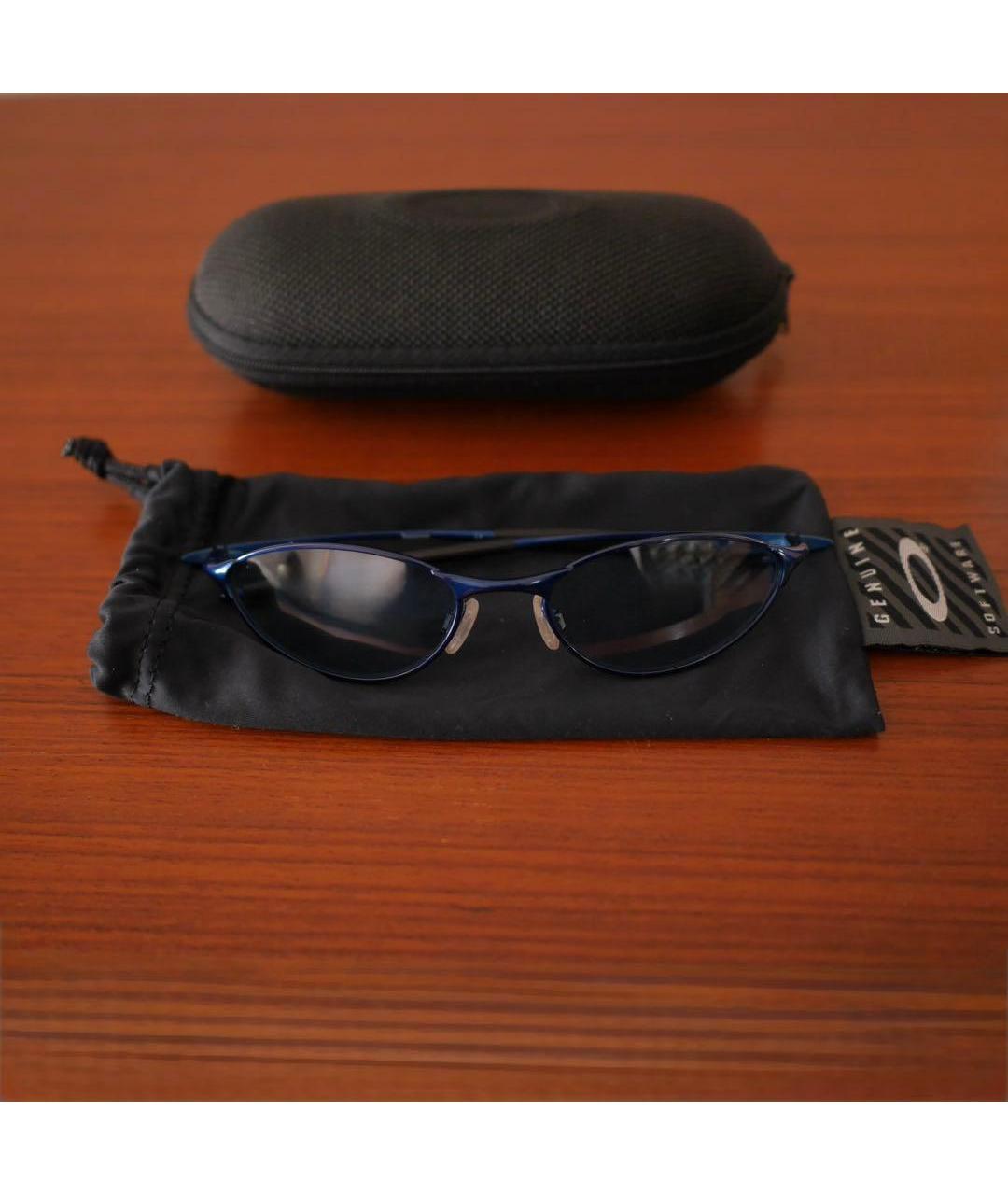 OAKLEY Темно-синие металлические солнцезащитные очки, фото 4