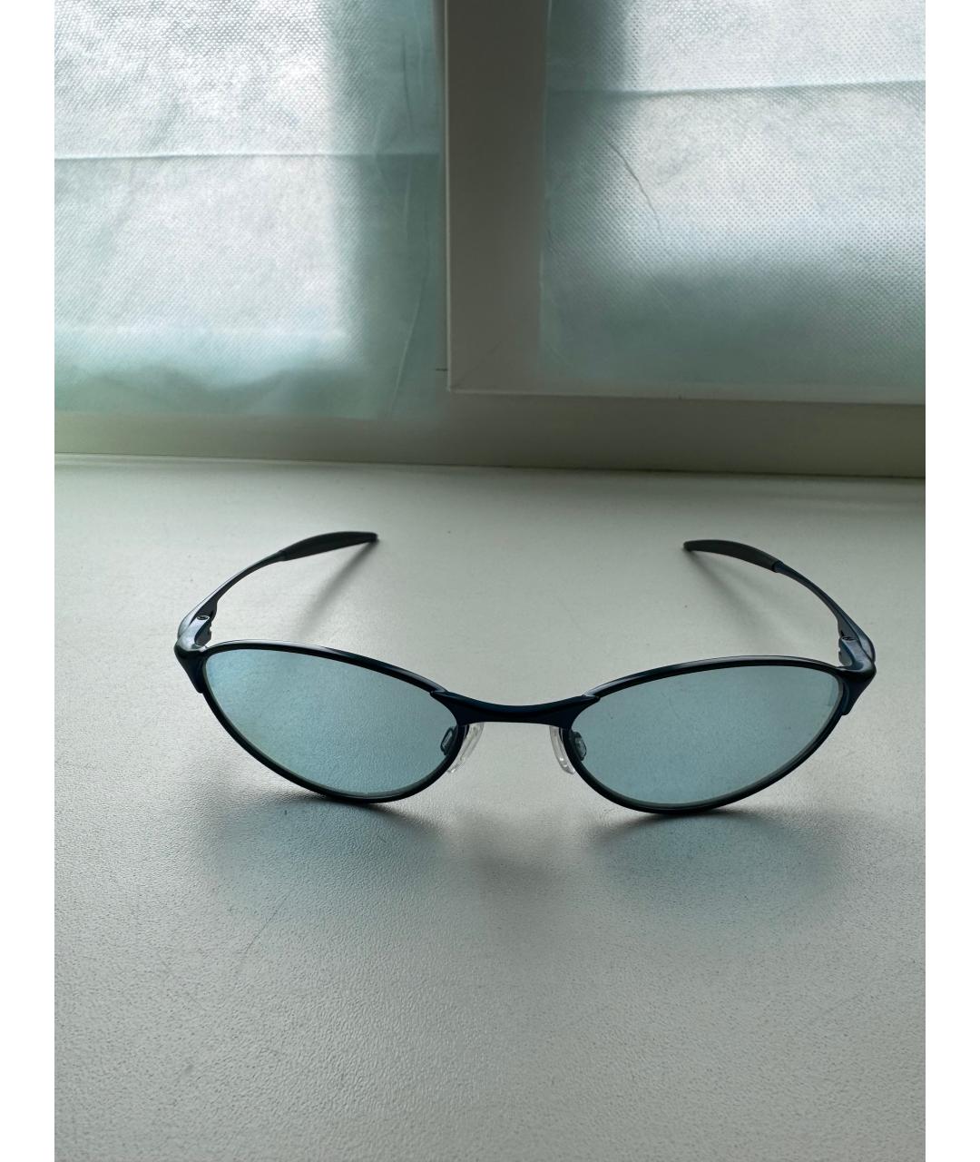 OAKLEY Темно-синие металлические солнцезащитные очки, фото 8