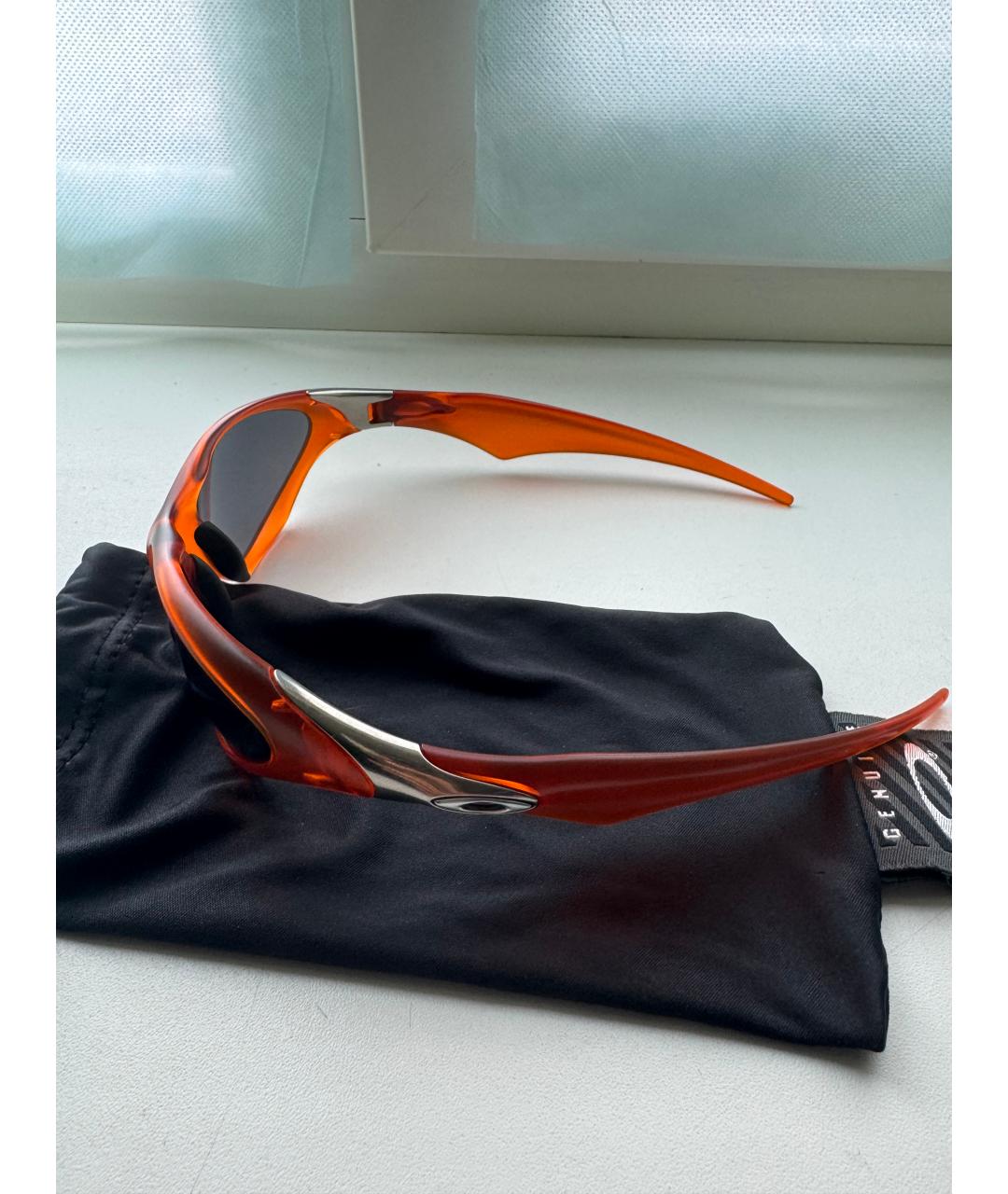 OAKLEY Оранжевые пластиковые солнцезащитные очки, фото 2