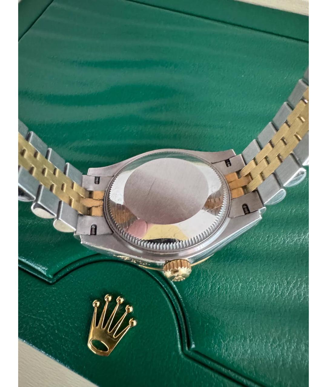 ROLEX Черные часы из розового золота, фото 2
