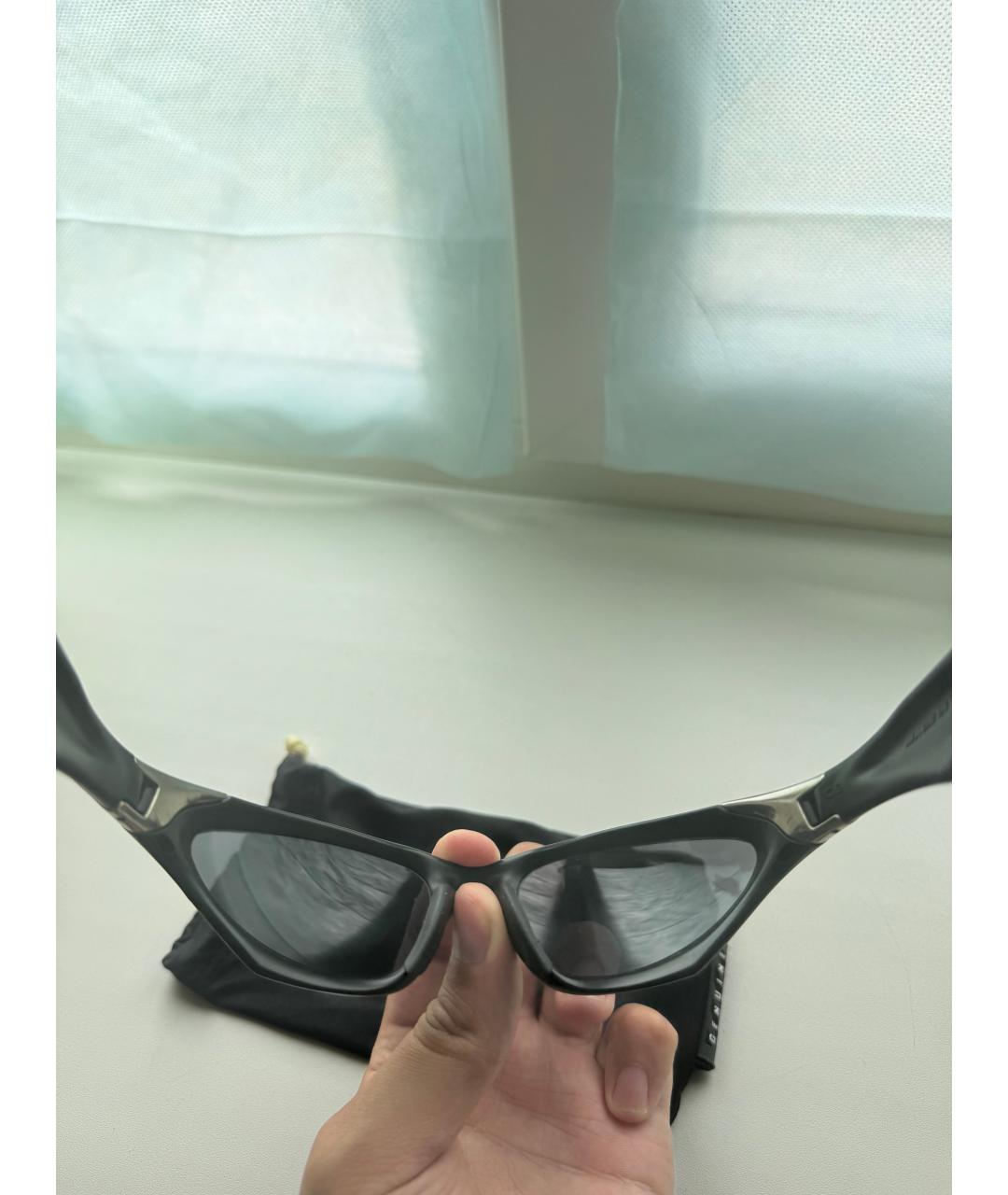 OAKLEY Черные пластиковые солнцезащитные очки, фото 3