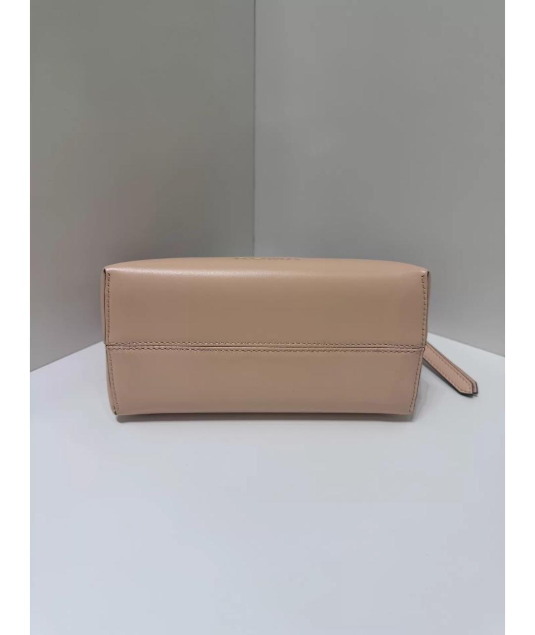 FENDI Розовая кожаная сумка с короткими ручками, фото 4