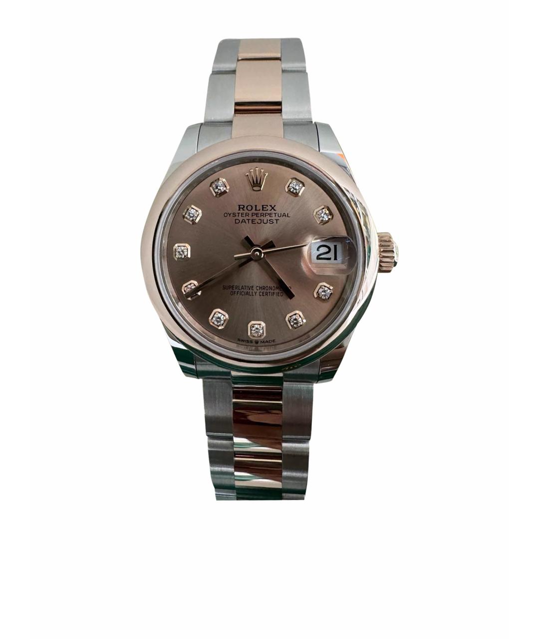 ROLEX Серебряные часы из розового золота, фото 1