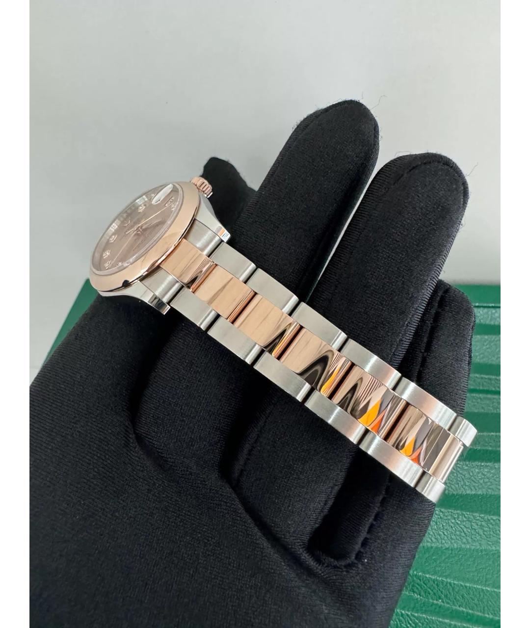 ROLEX Серебряные часы из розового золота, фото 3
