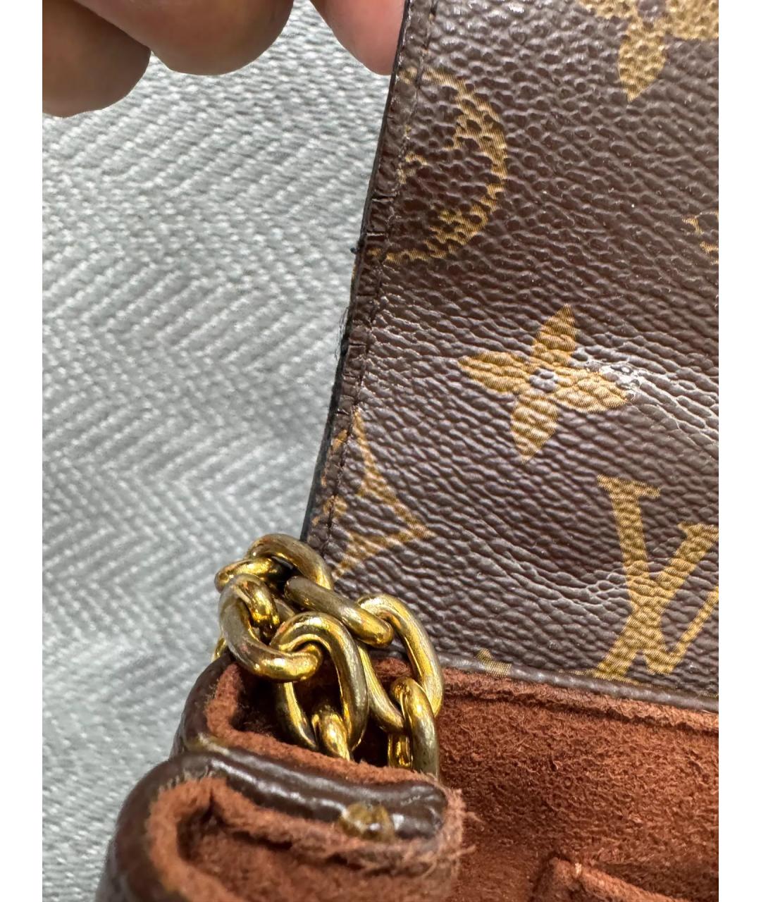 LOUIS VUITTON Коричневая сумка через плечо, фото 9