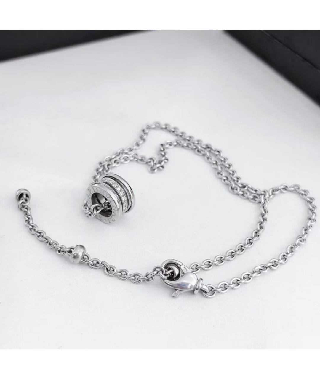 BVLGARI Серебряное колье из белого золота, фото 3