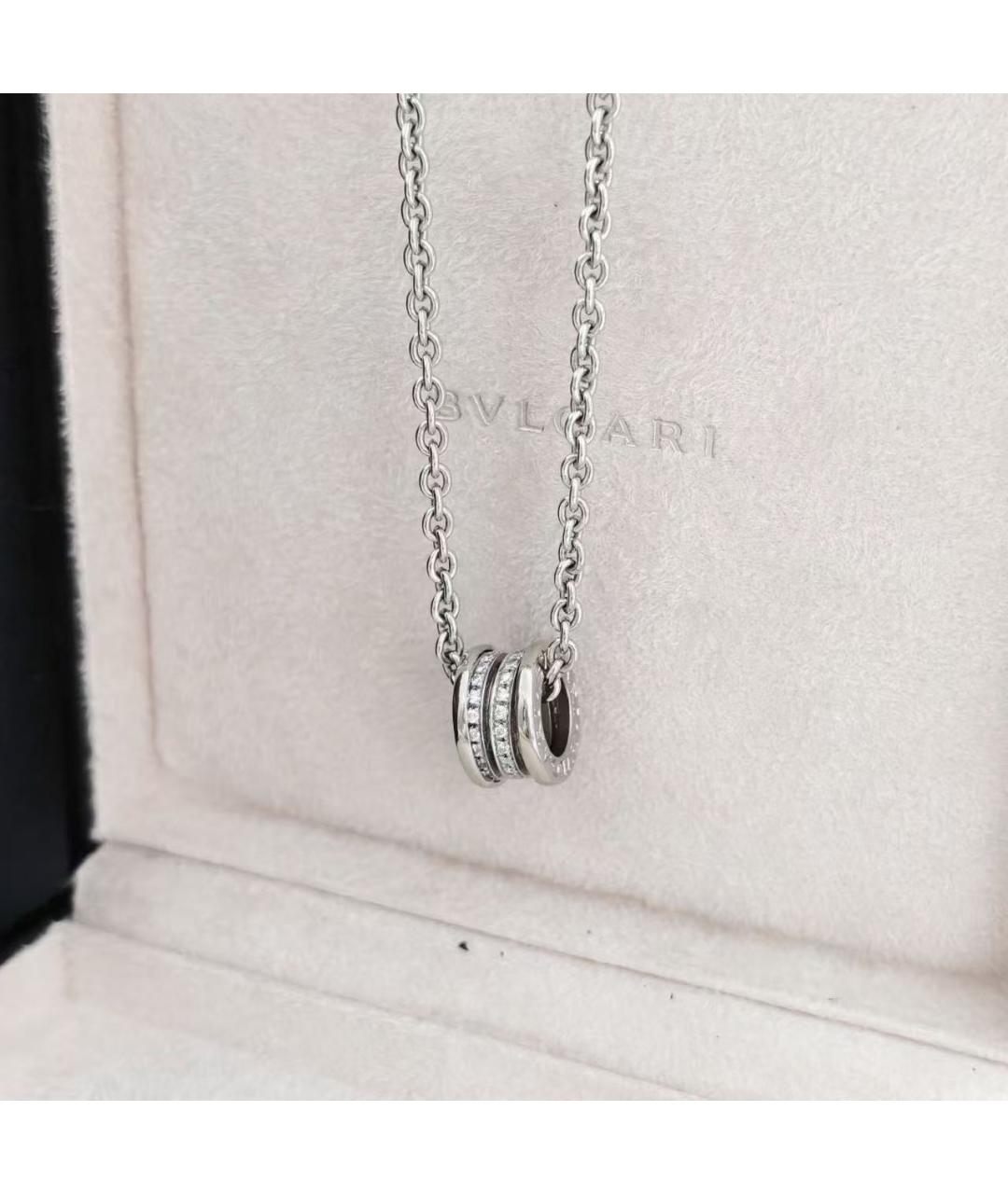 BVLGARI Серебряное колье из белого золота, фото 4