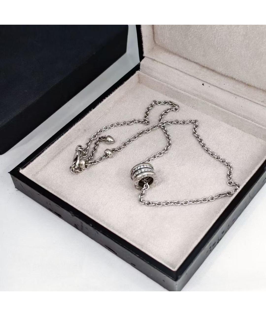 BVLGARI Серебряное колье из белого золота, фото 5
