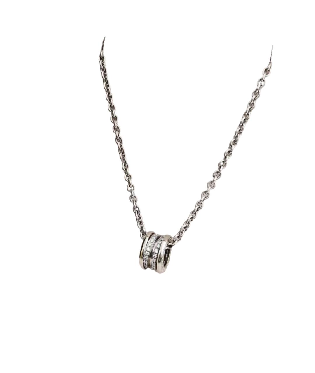 BVLGARI Серебряное колье из белого золота, фото 1