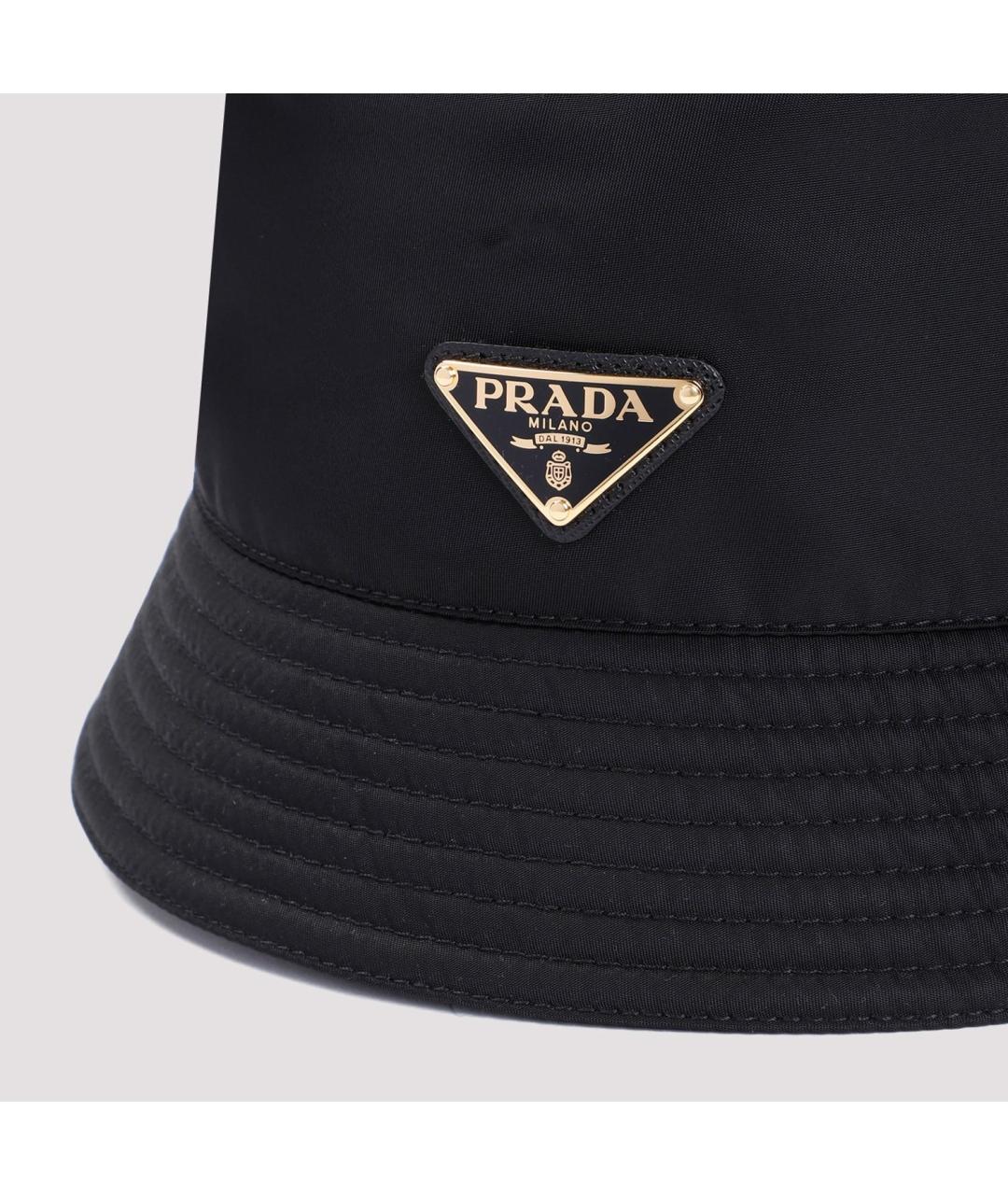 PRADA Черная синтетическая панама, фото 4