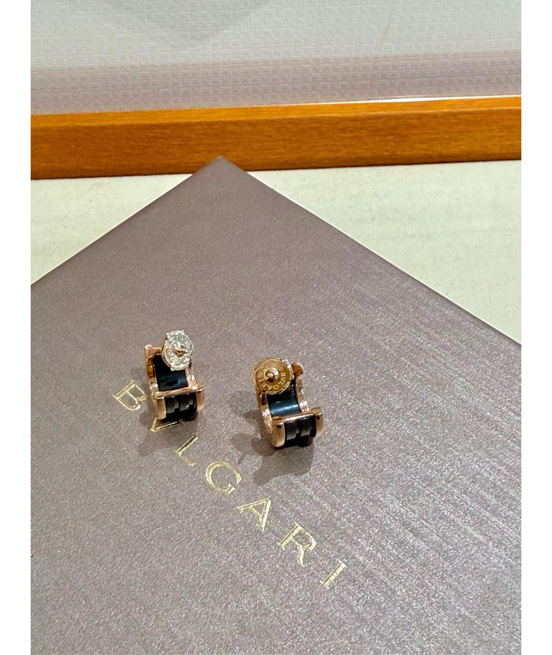 BVLGARI Золотые серьги из розового золота, фото 2