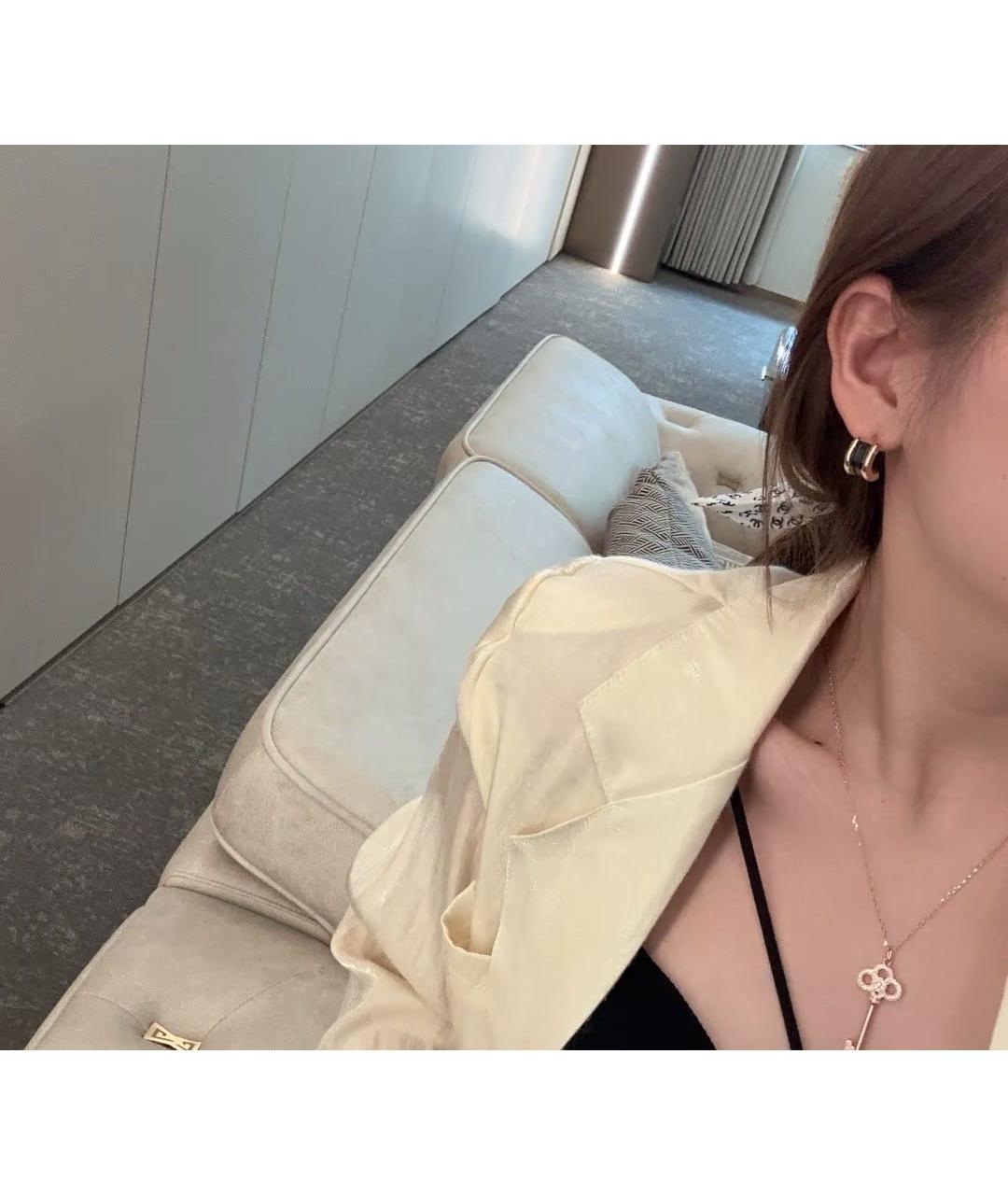 BVLGARI Золотые серьги из розового золота, фото 4