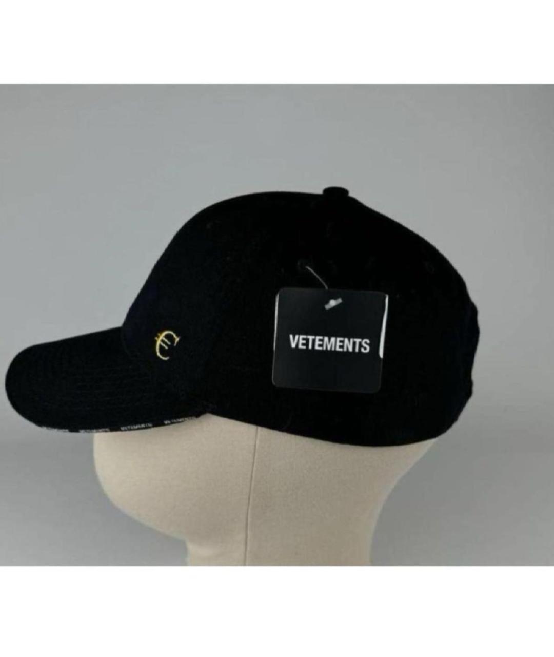 VETEMENTS Черная хлопковая кепка/бейсболка, фото 5