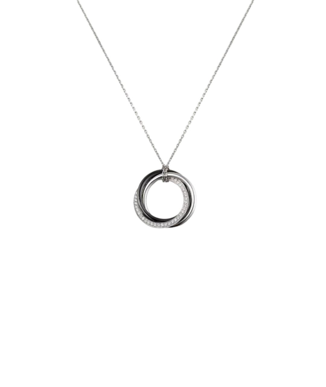 CARTIER Серебряное колье из белого золота, фото 1