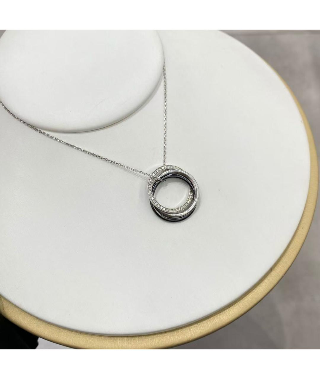 CARTIER Серебряное колье из белого золота, фото 3