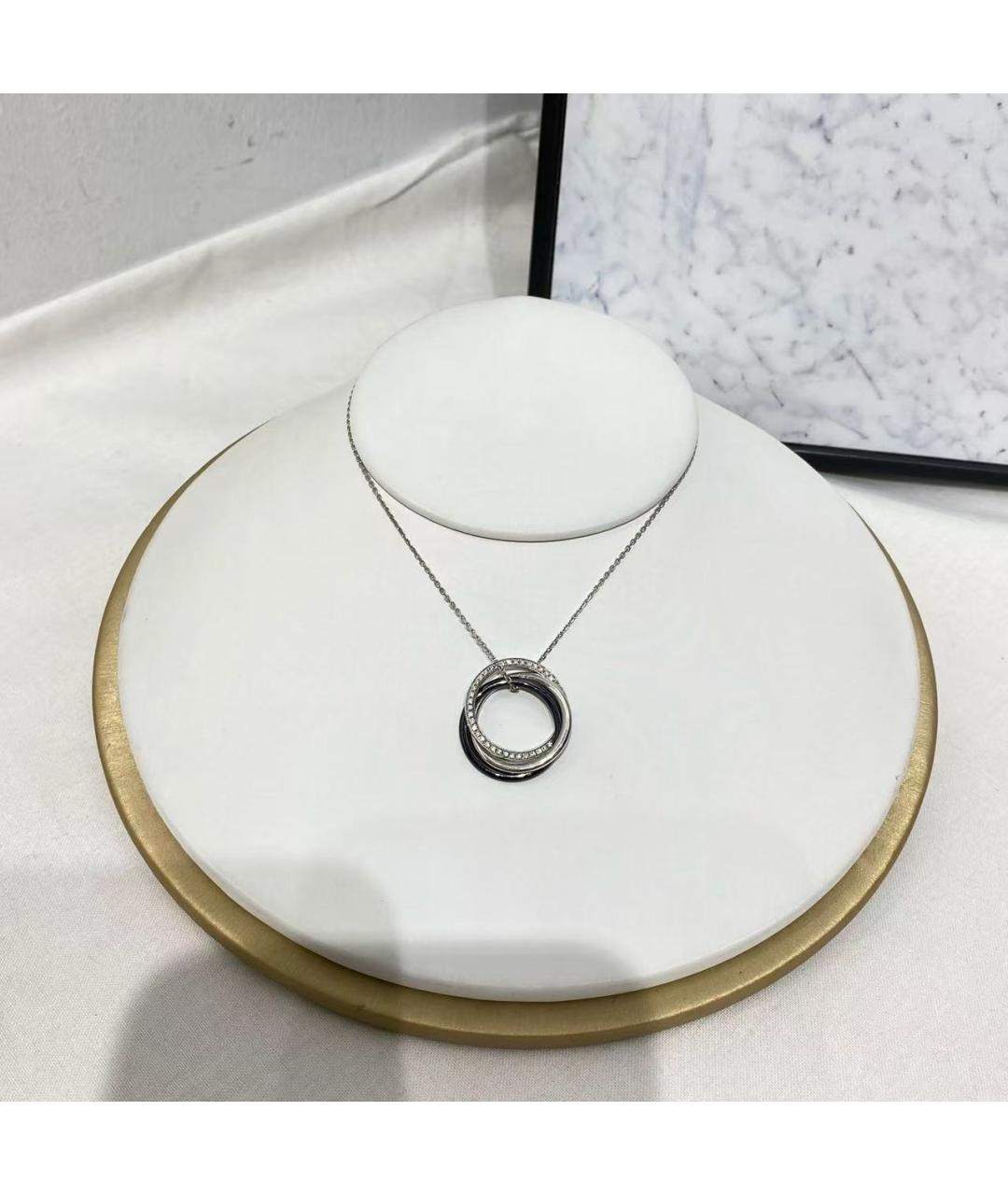 CARTIER Серебряное колье из белого золота, фото 2
