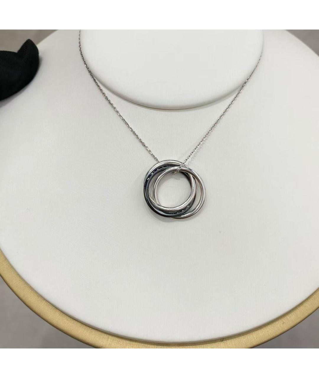 CARTIER Серебряное колье из белого золота, фото 4