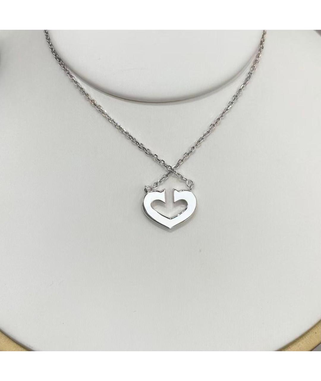CARTIER Серебряное колье из белого золота, фото 5