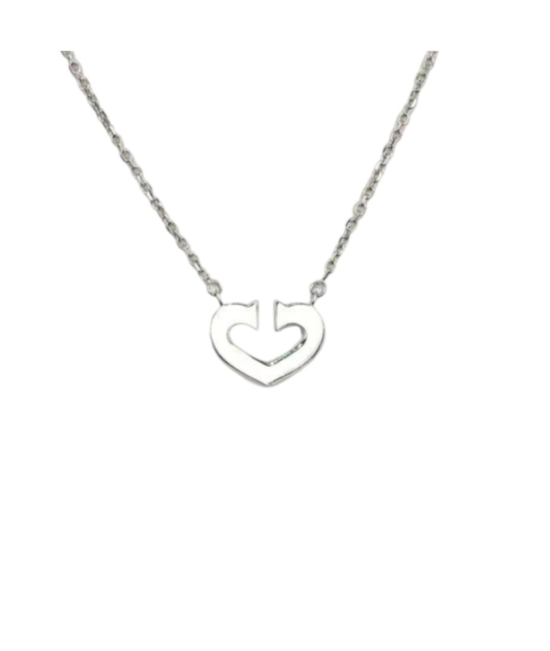 CARTIER Серебряное колье из белого золота, фото 1